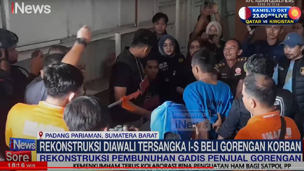 70 Adegan Diperagakan Tersangka Dalam Rekonstruksi Kasus Pembunuhan Gadis Penjual Gorengan 