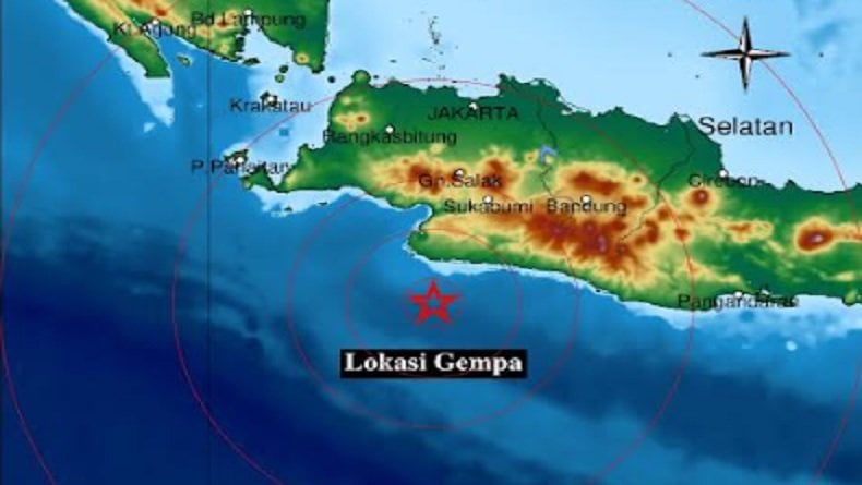 Gempa M4,9 Guncang Sukabumi, Getaran Terasa hingga Lebak