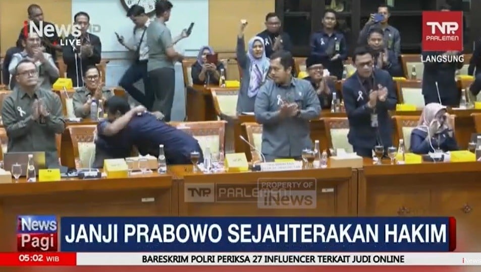 Prabowo Subianto Janji Akan Tingkatkan Kesejahteraan Hakim