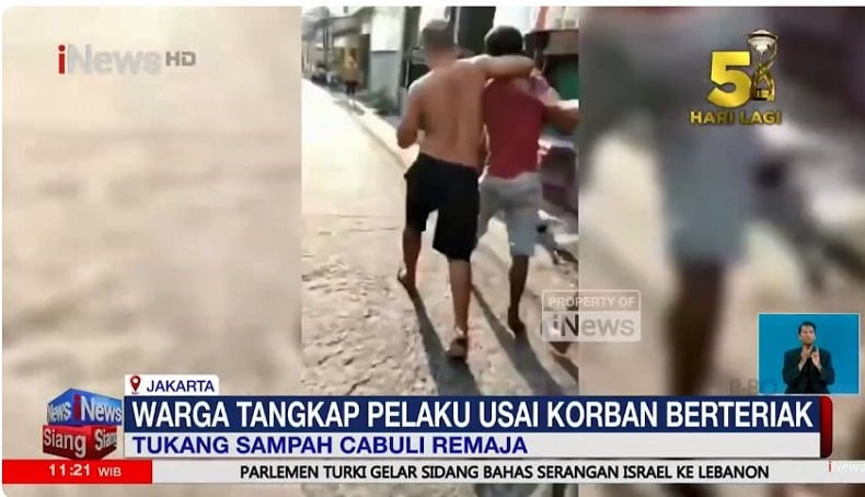 Tukang Sampah Diduga Cabuli Siswi SMP Diamuk Warga Koja