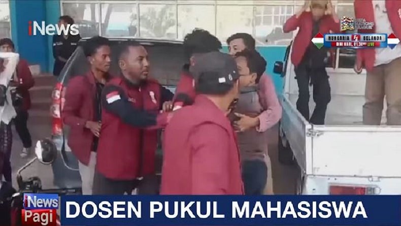 Demo Ricuh di Universitas Muhammadiyah Maumere, Dosen Pukul Mahasiswa Berujung Adu Jotos