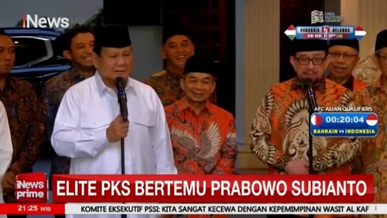 Elite PKS Bertemu Prabowo, Siap Bekerja Sama di Pemerintahan