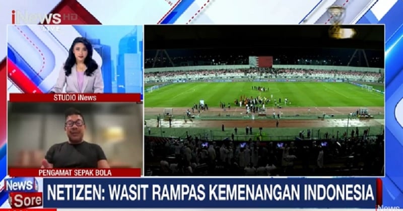 Kemenangan Timnas Indonesia atas Bahrain Dirampok Wasit