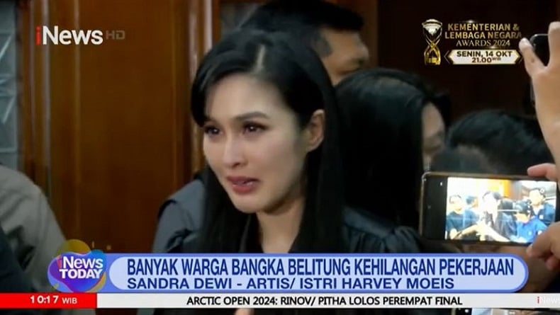 Sandra Dewi Menahan Tangis Curhat soal Kondisi Babel: Mencekam, Banyak Warga Kehilangan Mata Pencarian