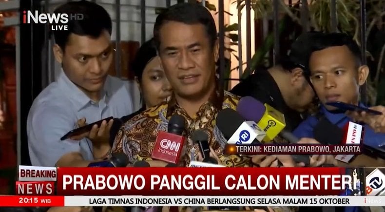 Amran Sulaiman Dipanggil Prabowo ke Kertanegara, Jadi Menteri Pertanian Lagi?