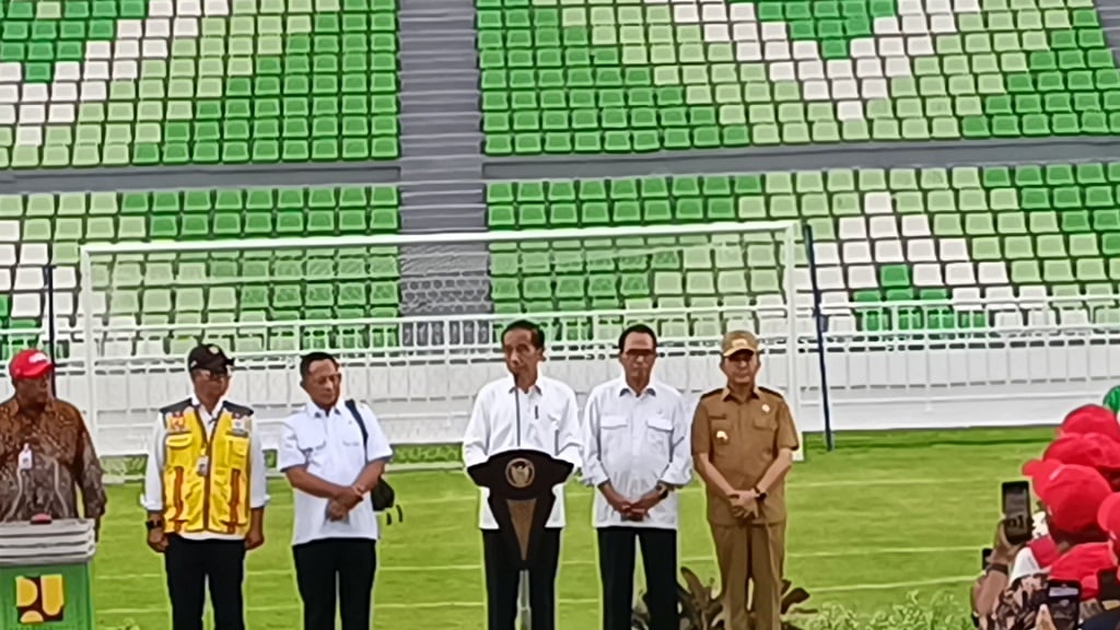 Jokowi Resmikan Stadion Utama Sumatera Utara Senilai Rp587 Miliar, Ini Potretnya