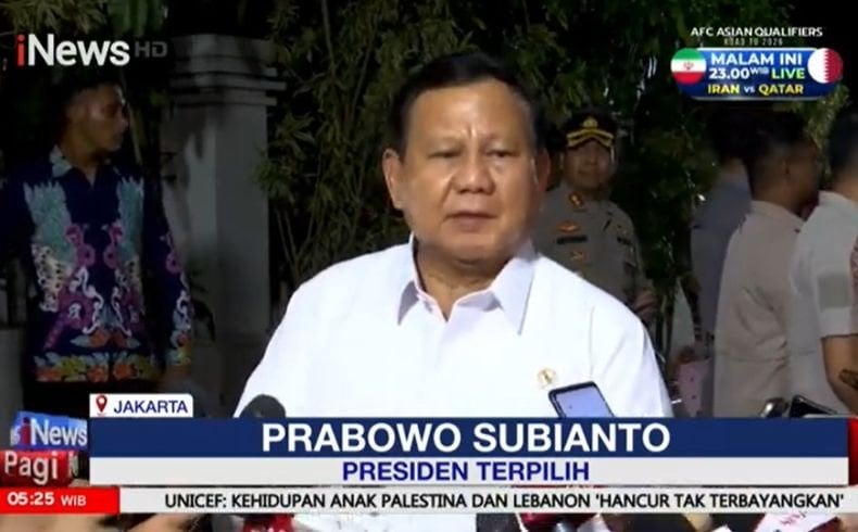 Panggil Calon Menteri, Prabowo: Semua Mengerti Kita Harus Kerja Keras