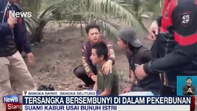 Suami Pembunuh Istri di Bangka Barat Ditangkap usai Buron 4 Hari, Motif Cekcok