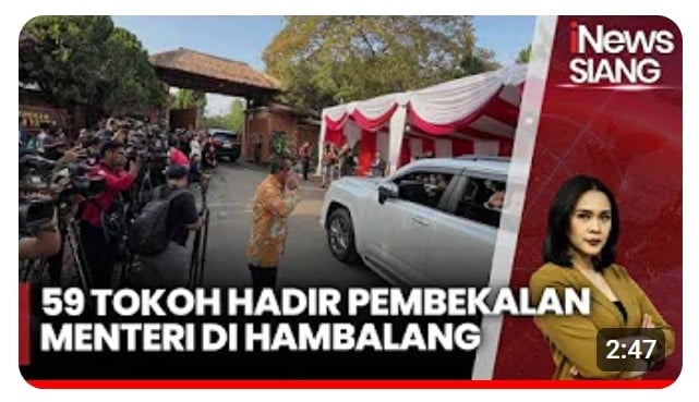 59 Calon Menteri Prabowo-Gibran Ikuti Pembekalan di Hambalang