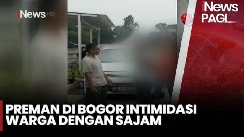 Viral Aksi Preman di Bogor Intimidasi Warga, Bawa Golok hingga Ajak Duel