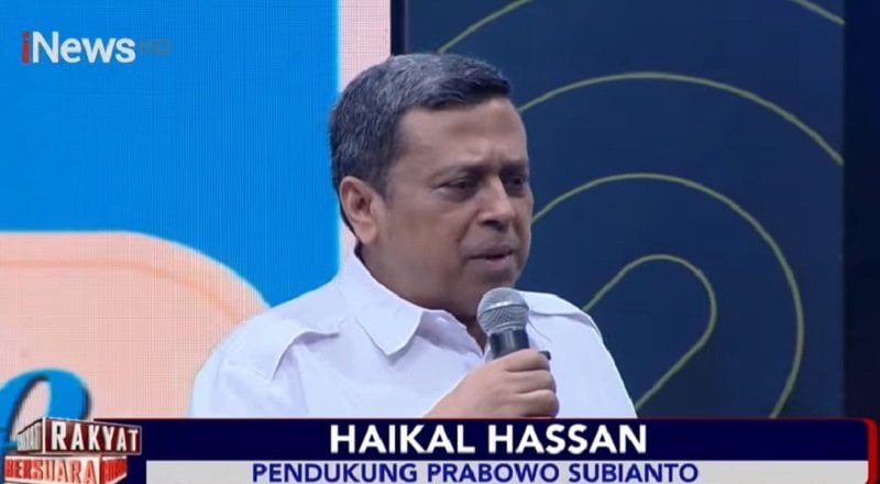 RAKYAT BERSUARA: Kata Haikal Hassan saat Disinggung bakal Jadi Oposisi Siapa pun Presidennya