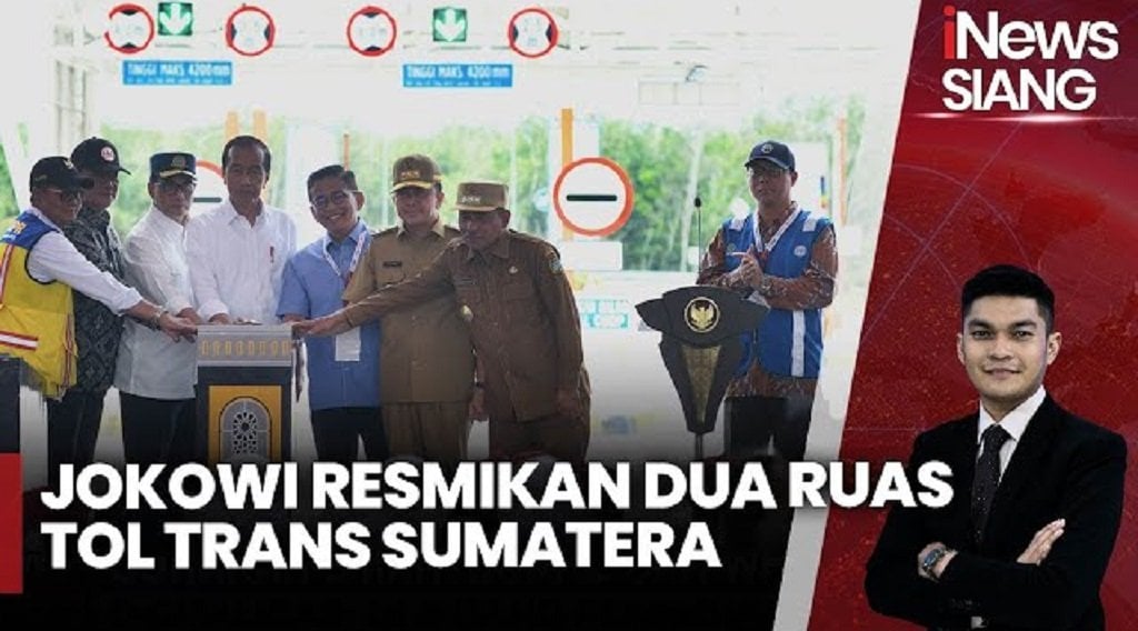 Jokowi Resmikan Jalan Tol Ruas Indrapura-Kisaran dan Jalan Tol Bayung Lencir-Tempino