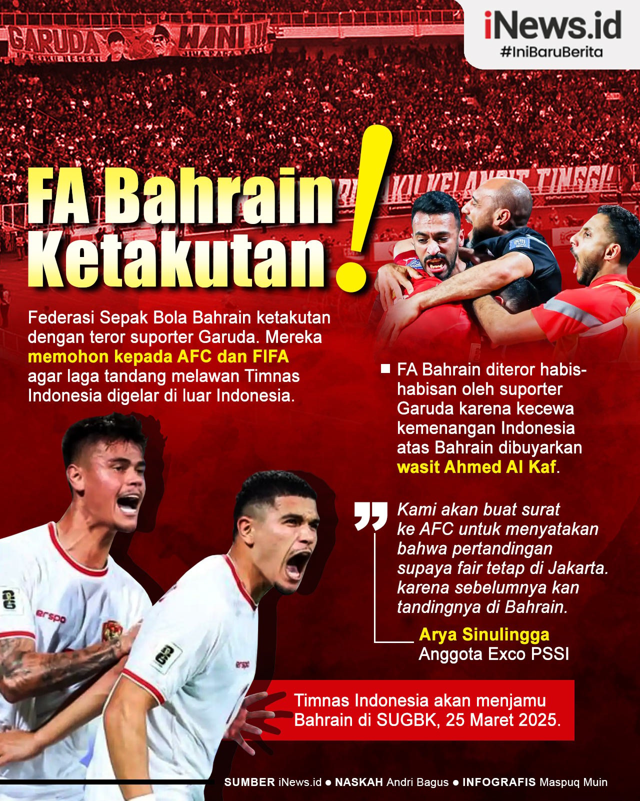 Infografis Bahrain Ajak Timnas Indonesia Duel di Tempat Netral