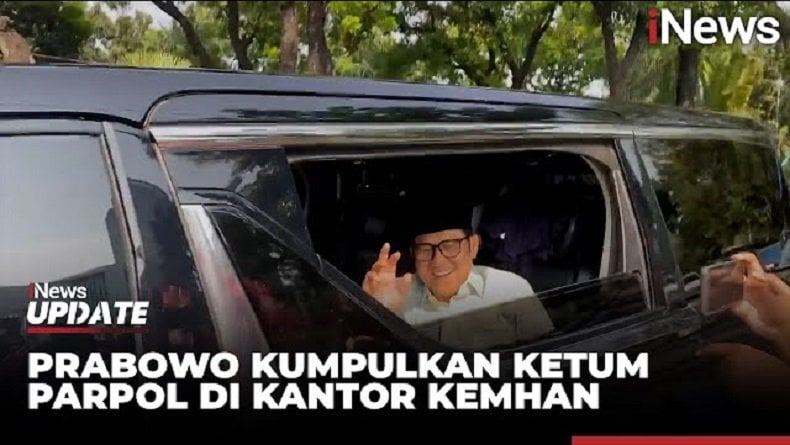 Prabowo Kumpulkan Ketum Parpol di Kantor Kemhan