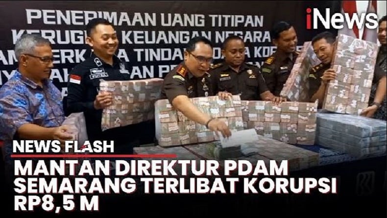 Penampakan Uang Rp8,5 Miliar Kasus Korupsi Dana Pensiun PDAM Semarang