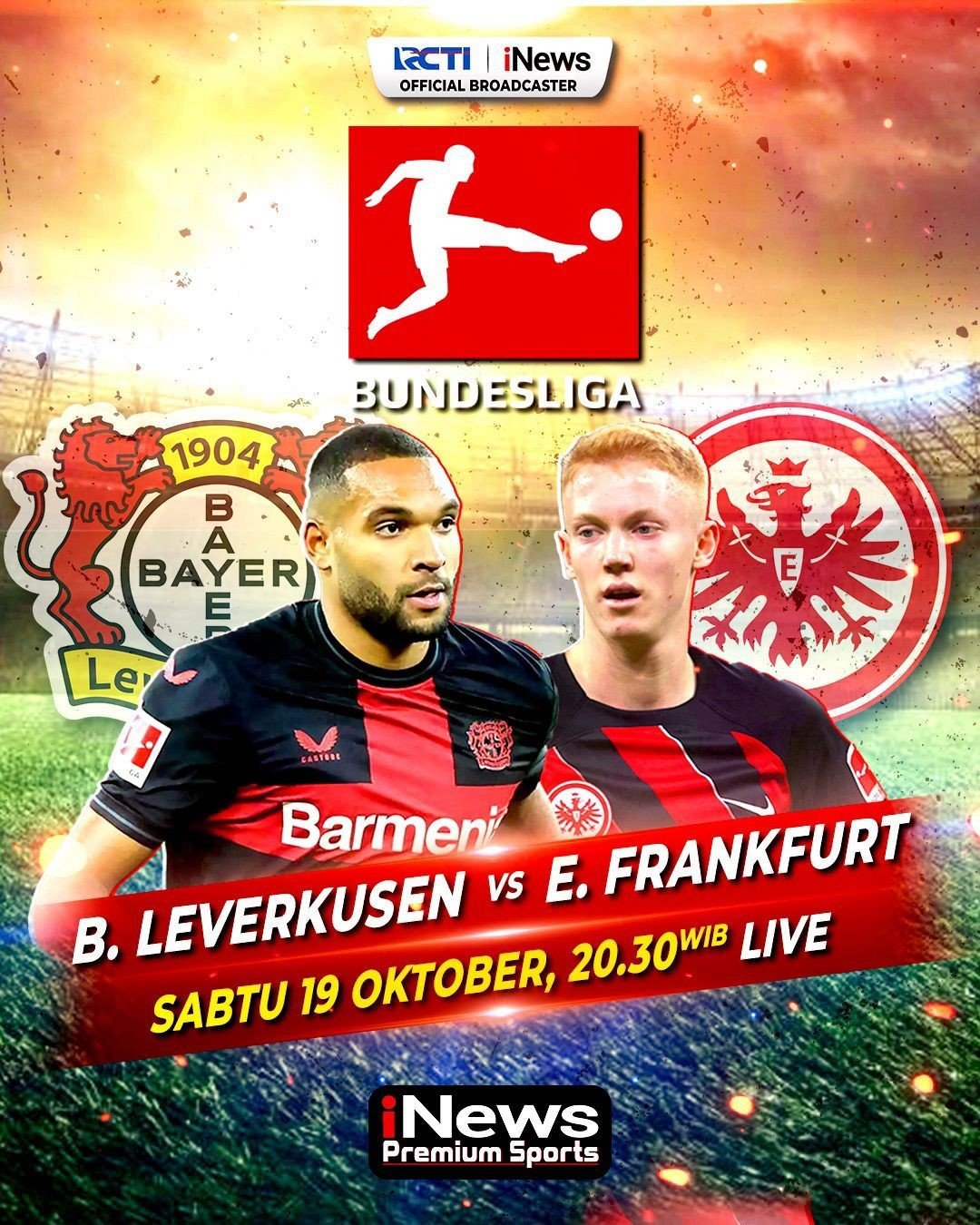 Jadwal Liga Jerman Malam Ini Live di iNews: Bayer Leverkusen Vs Eintracht Frankfurt