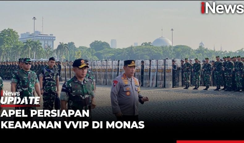 Panglima TNI dan Kapolri Pimpin Apel Pengamanan VVIP Pelantikan Presiden-Wapres