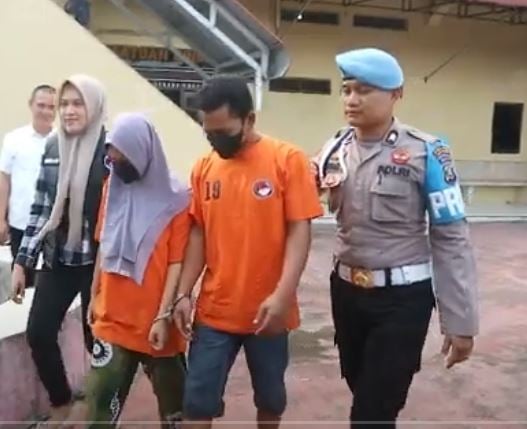 Naik Motor Bawa Sabu 25 Kg, Suami Istri di Tanjungbalai Ditangkap Polisi