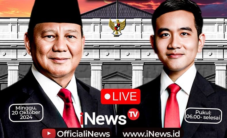 Link Live Streaming Pelantikan Presiden Prabowo dan Wapres Gibran Minggu 20 Oktober