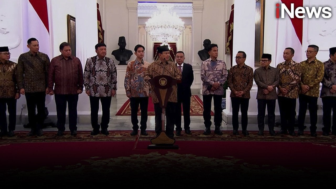 Presiden Prabowo Umumkan Susunan Kabinet Merah Putih 2024-2029