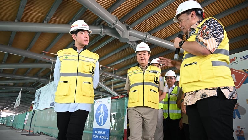 Setelah MRT, Wapres Gibran Tinjau Proyek LRT Velodrome-Manggarai