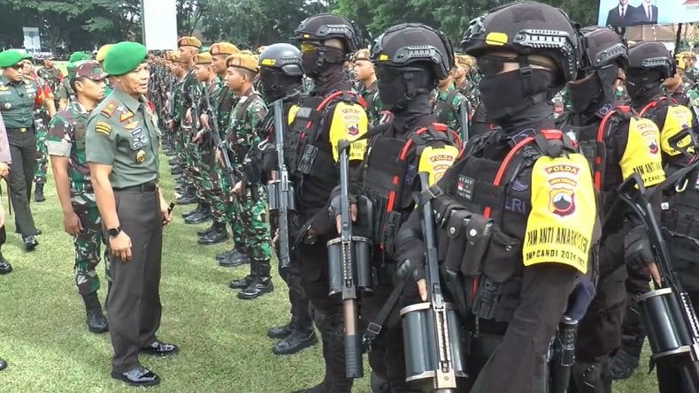 Danrem 072/Pamungkas Pimpin Apel 4.138 Personel Gabungan Pengamanan Prabowo di Magelang