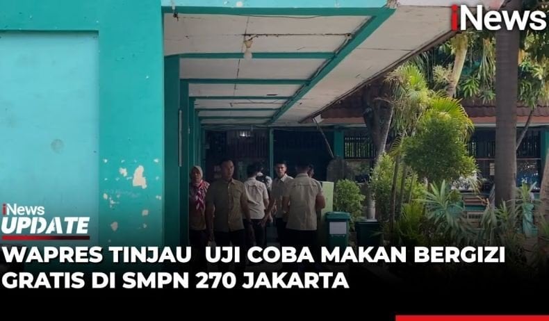 Wapres Gibran Tinjau Uji Coba Makan Bergizi Gratis di SMPN 270 Jakarta