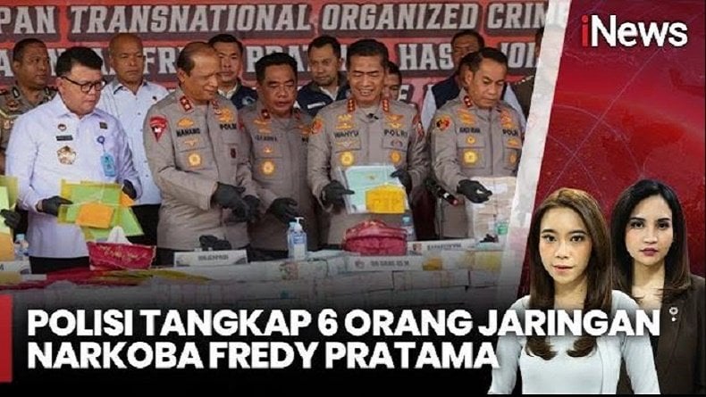 Polisi Tangkap 6 Orang Jaringan Gembong Narkoba Fredy Pratama di Banjarmasin