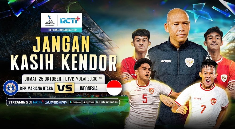 Link Live Streaming Timnas Indonesia U-17 Vs Kepulauan Mariana Utara di Kualifikasi Piala Asia U-17 2025