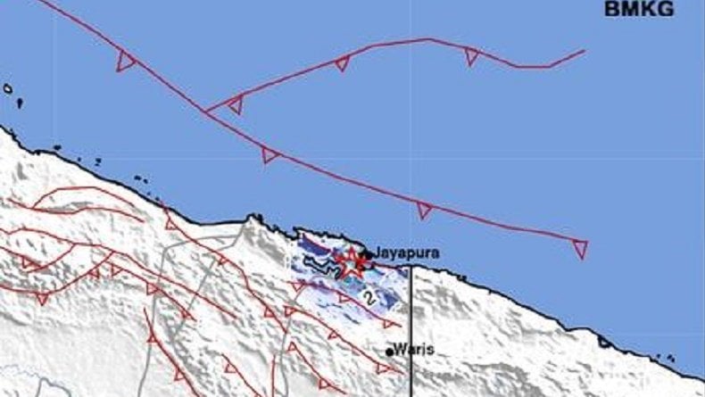 Gempa Hari Magnitudo 3,8 Guncang Jayapura, Getaran Terasa Cukup Kuat