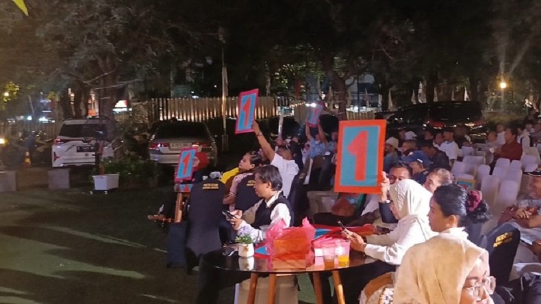 Meriahnya Nobar Debat Kedua Pilgub Jakarta di Posko Pemenangan RIDO