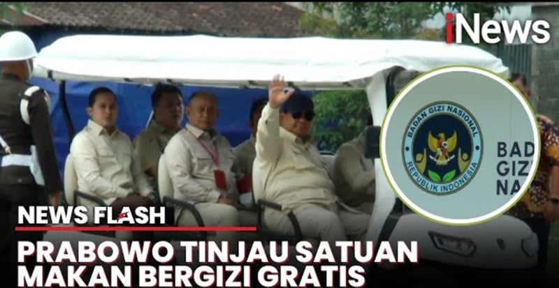 Prabowo Cek Dapur Satuan Makan Bergizi Gratis di Sela Retreat