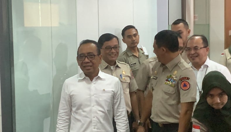 Pratikno Kunjungi Kantor BNPB Bahas Mitigasi Bencana agar Siap Siaga