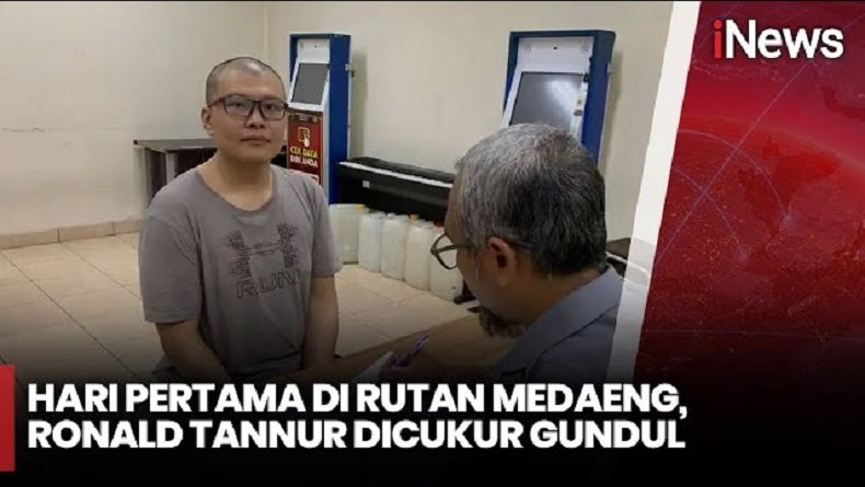 Ronald Tannur Dicukur Gundul di Rutan Surabaya