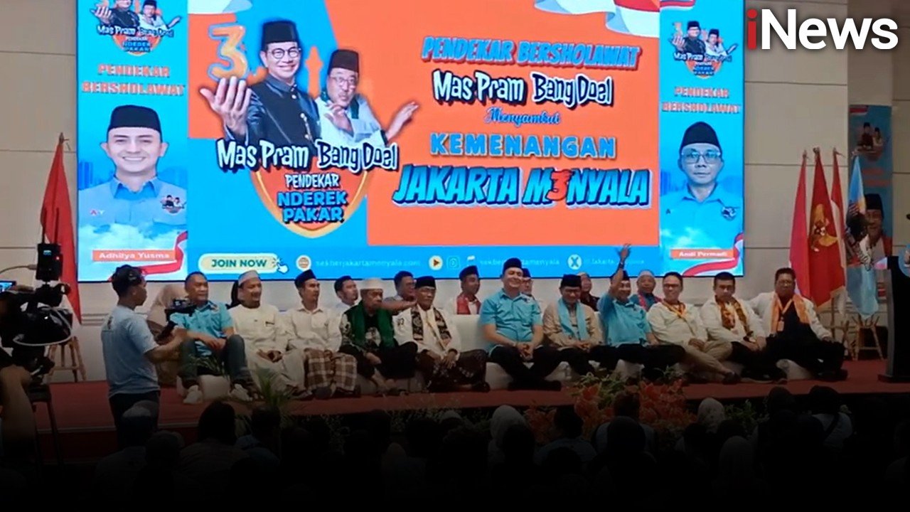 Usai Debat, Pramono-Rano Didukung 'Pendekar' Bersholawat