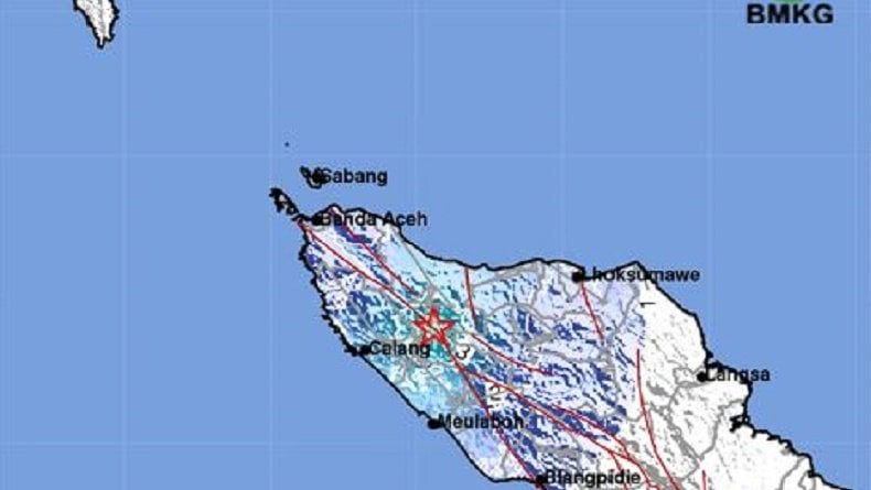 Gempa Hari Ini M4,7 Guncang Pidie Jaya, Terasa di Aceh Jaya hingga Bireuen