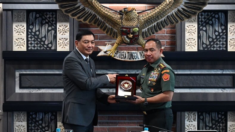 Menhan Sjafrie Datangi Mabes TNI, Titip Pesan soal Reformasi Birokrasi