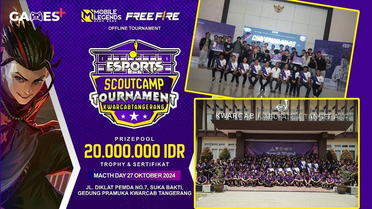 GAMES+ Hadir dan Dukung Esports Scout Camp 26-27 Oktober 2024