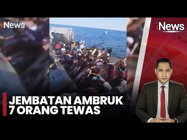 Jembatan Ambruk Saat Rombongan Cabup Malteng Melintas, 7 Orang Tewas