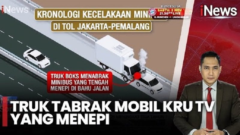 Mengerikan! Ini Kronologi Kecelakaan Horor Mobil Kru TV dengan Truk di Tol Pemalang