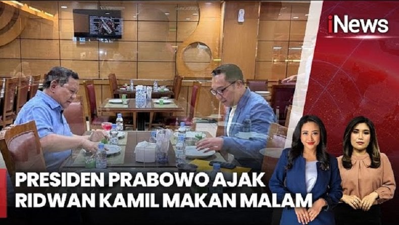 Prabowo dan Ridwan Kamil Bahas IKN saat Makan Nasi Padang Bersama