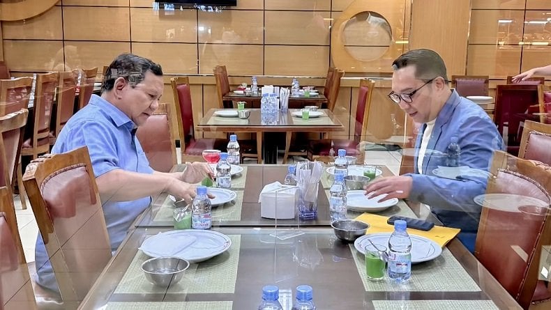 RK dan Prabowo Makan Nasi Padang Bareng, Istana: Punya Kedekatan Pribadi