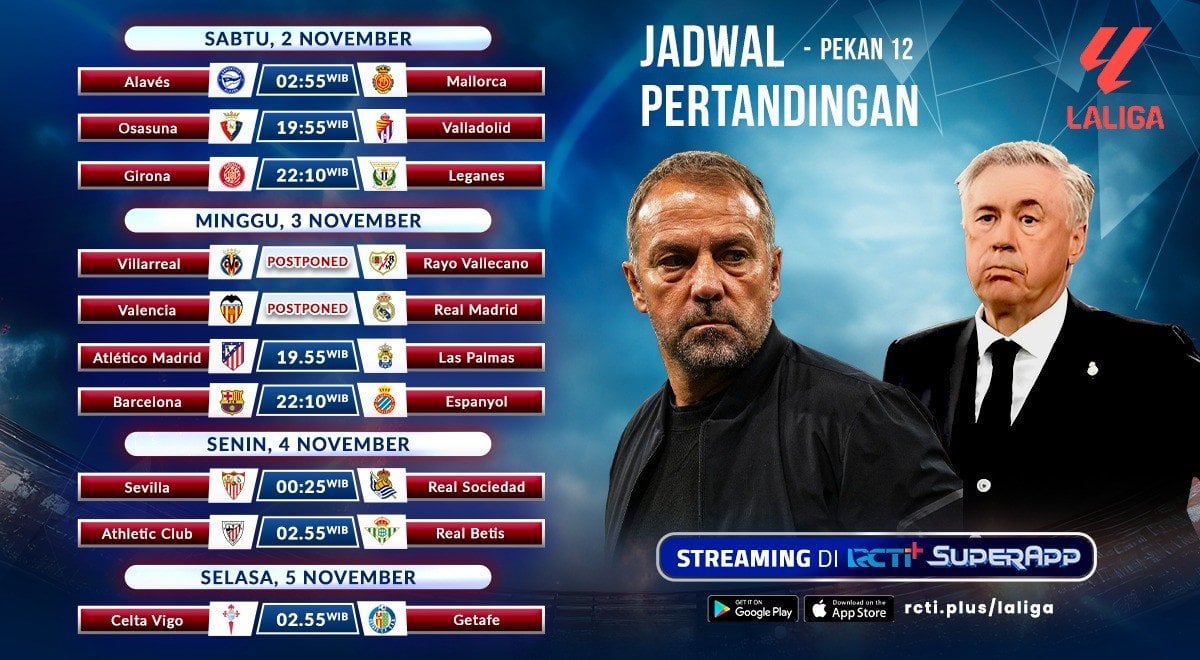 Jadwal dan Link Streaming La Liga Pekan Ini di RCTI+ SuperApp: Barcelona Jalani Laga Derbi