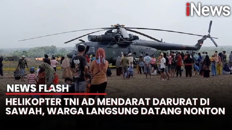 Penyebab Helikopter TNI AD Mendarat Darurat di Persawahan Blora, Kerusakan Mesin