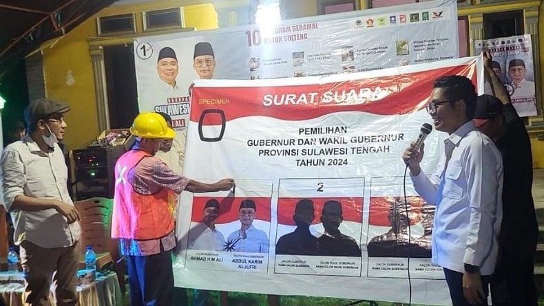 Pekerja Bangunan di Tolitoli Bersatu Dukung Ahmad Ali-Abdul Karim di Pilgub Sulteng