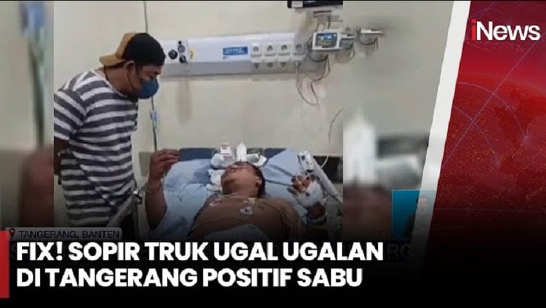 Sopir Truk Ugal-ugalan di Tangerang Pakai Narkoba, Tes Urine Positif Sabu