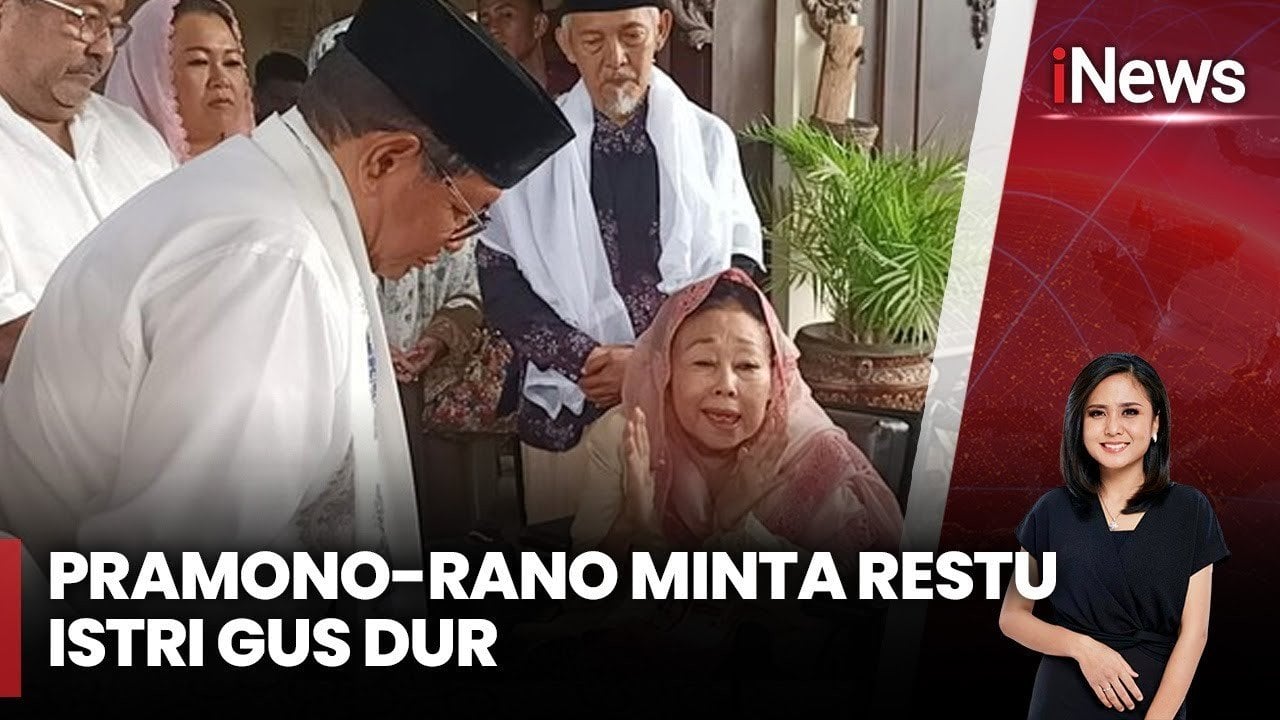 Pramono Anung dan Rano Karno Sowan ke Istri Gus Dur