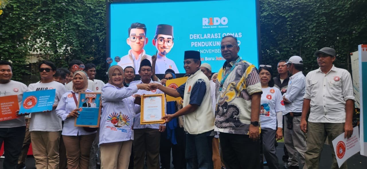 8 Ormas Resmi Dukung Ridwan Kamil-Suswono, Siap Kawal Alat Peraga Kampanye