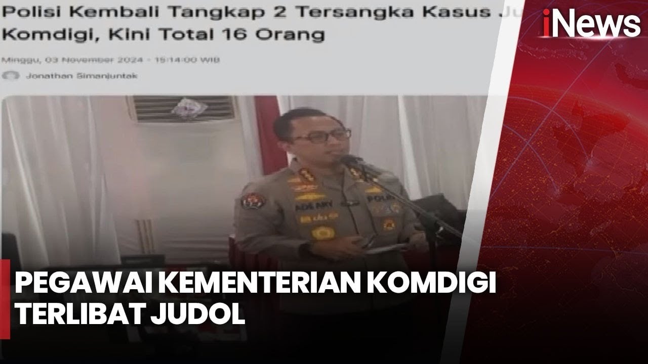 Polisi Tetapkan 16 Tersangka Kasus Judi Online di Kementerian Komdigi