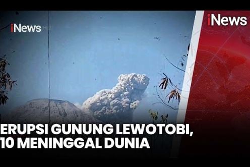 Gunung Lewotobi di Flores Timur NTT Meletus, 10 Orang Tewas